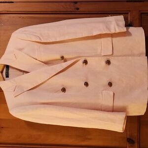 Lauren Ralph Lauren Light Pink Double-Breasted Blazer